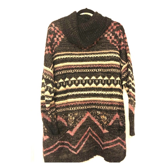 Lucky Brand Patterned Knit Sweater - Picture 1 of 5